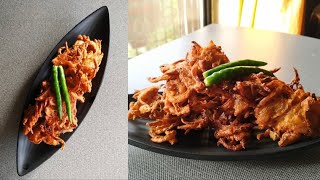 Khanda Bhaji | Khanda Bhajiya | Vengaya Bajji | Onion Pakoda