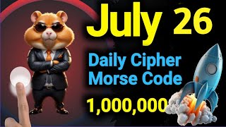 Hamster Kombat Daily Cipher 26 July | Hamster Kombat Daily Cipher Code 2024 | 70sMentor