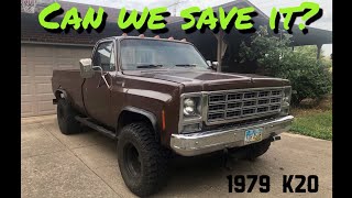 Restoration begins on a rusty ole Farm Truck - 1979 Chevy K20 4x4 - Pt 1