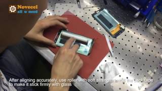 How to apply back tape LCD tape for s7 edge  presented by Novecel com