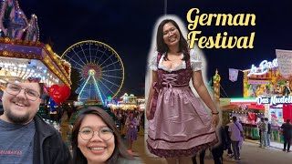 Oktoberfest / Wasen / Beer Festival in Germany 🇩🇪| Walked around & tried Oktoberfest food and snacks