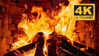 🔴 Crackling Fireplace for TV | ASMR Fireplace Sounds | Ambience Fireplace 4K for Relax