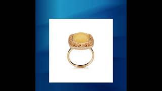 Ring with amber stone, classy and unique design. You can choose Your favourite colour of amber: c...