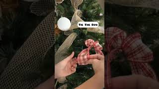 Not sure how to tie ribbon on your Christmas Tree? I got you! All week long I am sharing super ways