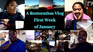 A Restoration Vlog: The First Week of January | Getting Back into Revisions (sort-of) | Reading