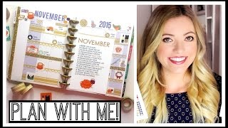 Plan With Me! November 2015 / The Happy Planner / Style By Dani