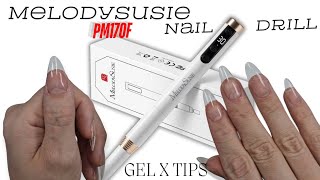 MelodySusie PM170F Rechargeable Nail Drill Review | Tips For Gel X  Nails At Home  | Real Time |