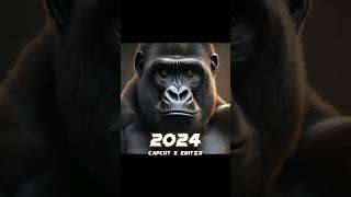 2024 Gorilla 🦍🦍 vs 5000 bce Gorilla 🦍🦍 #viral #shorts