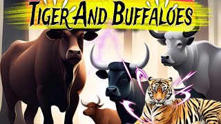 Tiger And Buffaloes Story | English story | English fairy tales | bedtime stories #bedtimestories