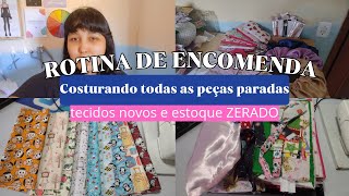 Estoque ZERADO, tecidos novos e costurando produtos parados | Costura Criativa #studiovlog #rotina