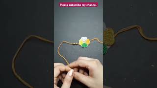 How to make Rakhi#easycarft#trending#rakshabandhan#viralvideo#youtubeshorts#viral#subscribe#ytshorts