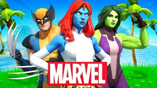 The NEW MARVEL SKINS ONLY Fashion Show in Fortnite... (BEST SEASON 4 MARVEL SKIN COMBOS)