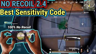 NEW 2.4! BEST SENSITIVITY CODE FOR ALL DEVICE⚡| PUBG MOBILE | BGMI