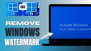 How To Remove "Activate Windows Go To Settings to Activate Windows Watermark" / Windows 10 - Solved!