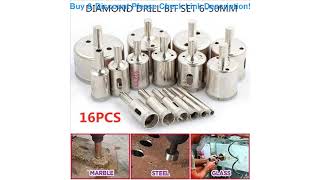 Best 16pcs/set Diamond Hole Saw Drill Bit Set Glass Ceramic Tile Marble Saw Cutting Hole Saw Drilli