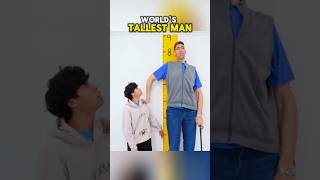 Meet the World's Tallest Man! 💪🏻😱 #shorts