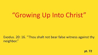 THE LAST GENERATION ““Growing Up Into Christ” pt.72 Evangelist: Richard Gonzales Jr