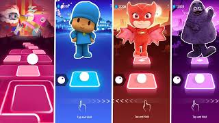 Digital vs Pocoyo vs Catboy vs Grimace   Tiles Hop