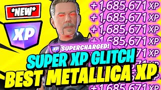 THE BEST METALLICA X SUPERCHARGED XP GLITCH - How to Level Up FAST in Fortnite Season 3 Chapter 5