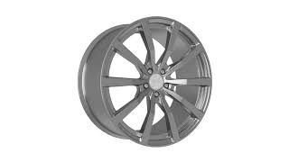 3D model alloy wheel Brock B32 360 fly