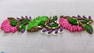 hand embroidery for beginners zardozi work hand work long ganth easy hand embroidery design