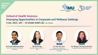 Live Talk Series 2022: Careers in Nutrition - What Are the Possibilities? Part 2/4