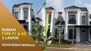 Desain Rumah Minimalis 2 Lantai Type 71 dan Type 82