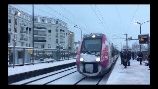 le réseau de Paris Nord sous la neige en Z50000