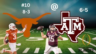 College Football 25 Online Dynasty WIN or GO home for Playoffs- #10 Texas @ Texas A&M