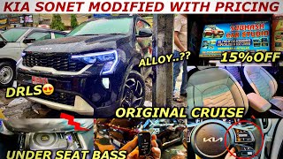 2024 KIA SONET BASE TO TOP FULLY MODIFIED WITH PRICE | KIA SONET MODIFICATION | SONET MODIFIED