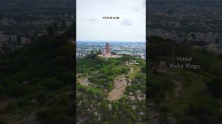 Hosur View | Hosur Sri Chandrasoodeswar Malai Kovil | Drone View #shorts #hosur #bangalore