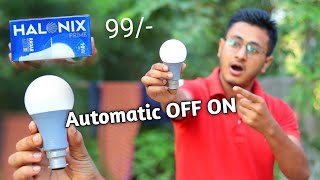 Halonix 10 Watt_Hours B22D Led Cool Day Light Motion Sensor Bulb Unboxing & Review