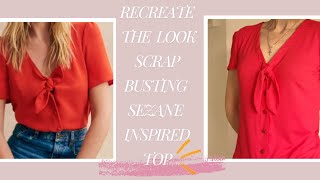 Sezane inspired top, Budget make, Scrap Busting