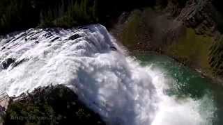 Phantom 2 Vision - First time over water - Kinuseo Falls BC