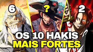 TOP 10 USUÁRIOS DE HAKI MAIS FORTES DE ONE PIECE ATUALMENTE!(Atualizado)