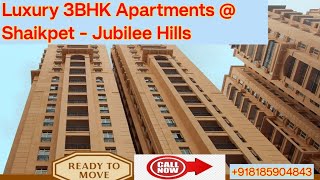 Beautiful & Spacious 3bhk Flat for sale in Hyderabad || Ready to move in apartments at Shaikpet Hyd