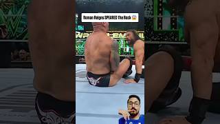 Roman Rins Spared Di Raak (WWE Ke Zariye) | Roman Reigns Speared The Rock (via WWE ) #wwe #shorts