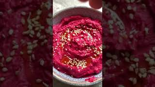 ✅Hacks✅ for ultra creamy #hummus busted! 🌿Beetroot-Hummus-Recipe🌿 #shorts #recipe #youtubeshorts