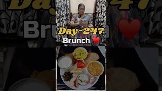 Day-247 My Healthy Brunch routine😋 #aruvameesaikoduvaparva #vijayalakshmitulasi #weightloss #tasty