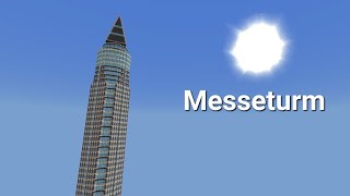 how to build Messeturm minecraft tutorial