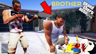 FRANKLIN BIGGEST FIGHT WITH HIS TWIN BROTHER IN GTA 5 | SHINCHAN AND CHOP