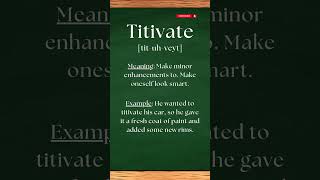 Pronounce TITIVATE the right way #shorts #shortsvideo #pronunciation #english #Titivate #viral