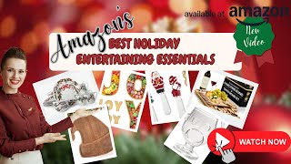 Holiday Entertaining Essentials - Amazon Must Haves #christmas #christmas2024 #holidaygifts