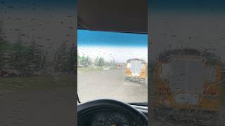 Heavy Rain Fall On A Metal Van #ASMR