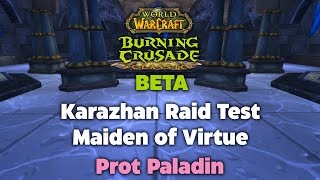 TBC Beta Karazhan Raid Testing - Maiden of Virtue - Prot Paladin w/ @Scottejaye!