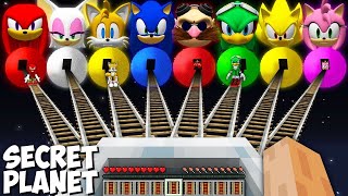 I found NEW ROAD TO SONIC PLANET in Minecraft ! KNUCKLES TAILS JET ROSE and EGGMAN PLANET TUNNELS 2