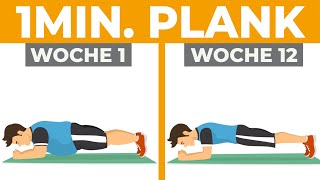 Das passiert, wenn du jeden Tag für 1 Minute den Plank trainierst