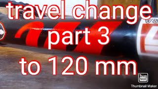 Manitou markhor travel change to 120mm part 3