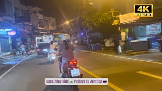 Motorbike Ride: Exploring Back Alleys from Pattaya to Jomtien 🏍️🇹🇭