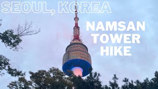 Namsan Tower Hike in Seoul, Korea vlog